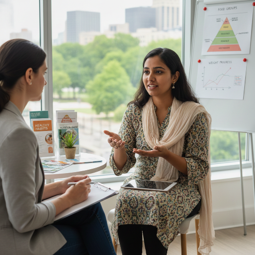 discussing about nutrition