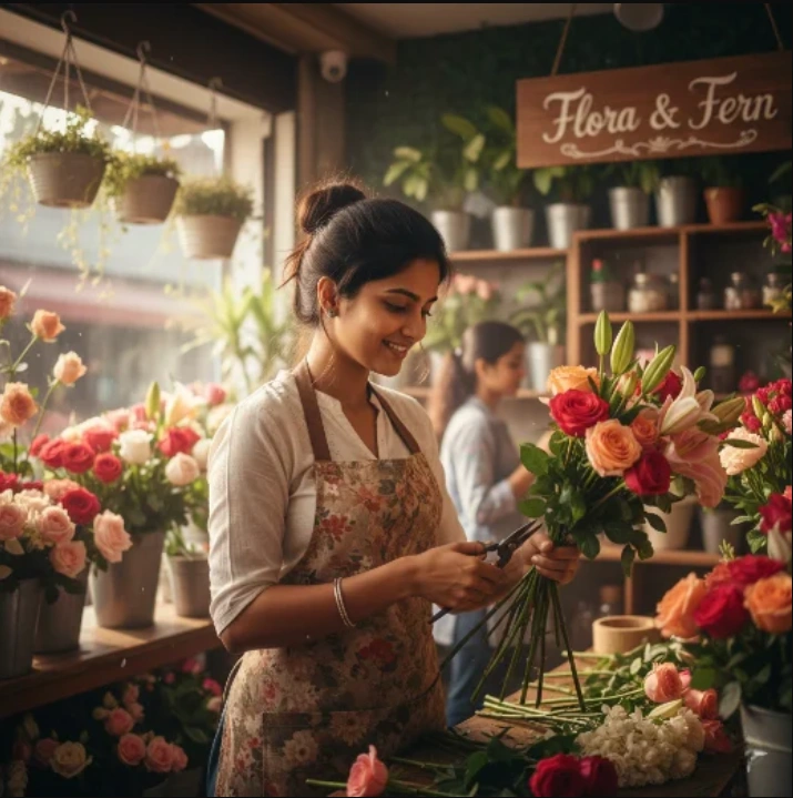 girl florist